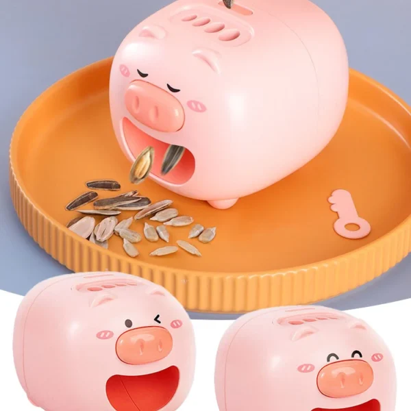 Sunflower Seed Peeler Automatic Melon Seed Sheller Cute Pig Electric Peeler For Sunflower Seed Smart Melon Seed Opening Machine